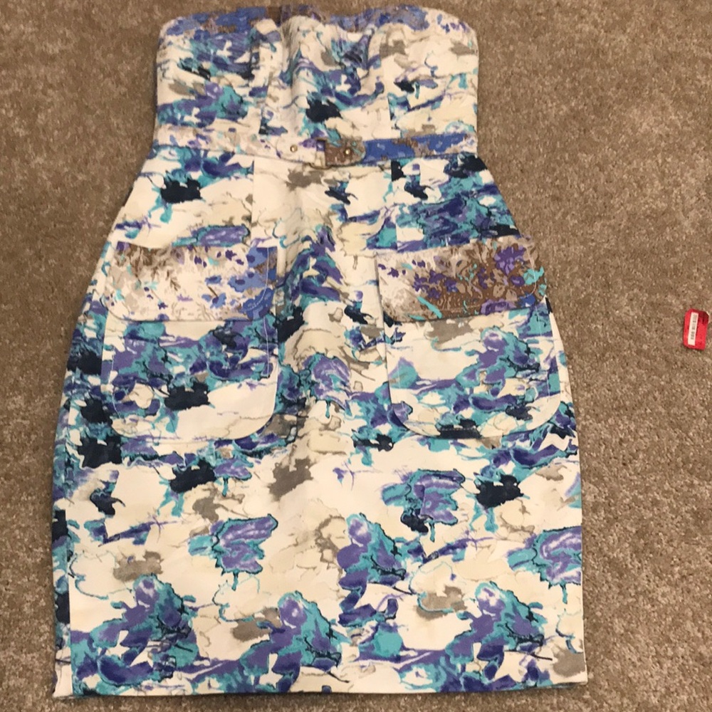 Tracey Reese Strapless Cocktail  Dress
